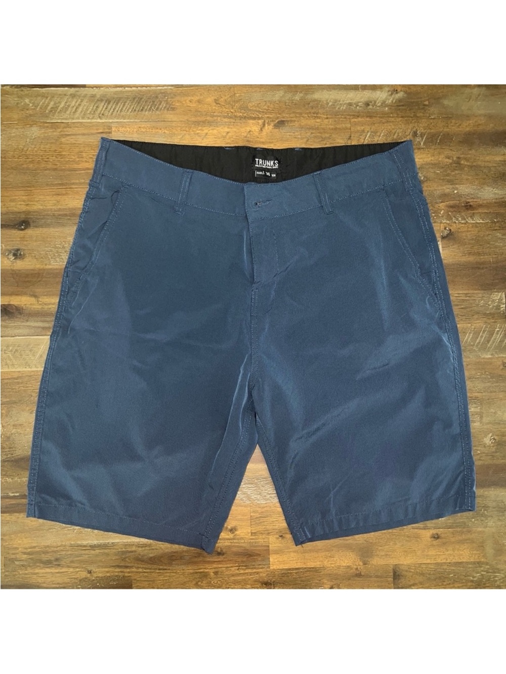 Trunks navy blue multi-functional lightweight mens shorts EUC